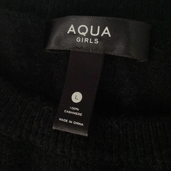 Aqua girls cashmere sweater - Picture 3 of 3